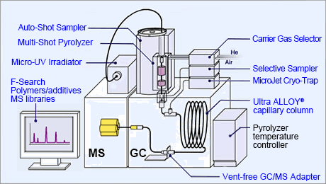 From [Frontier Lab](http://www.frontier-lab.com/english/multi-functional-pyrolysis-system/)